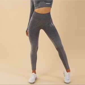 Gymshark Ombre Seamless Leggings Black/Light Grey